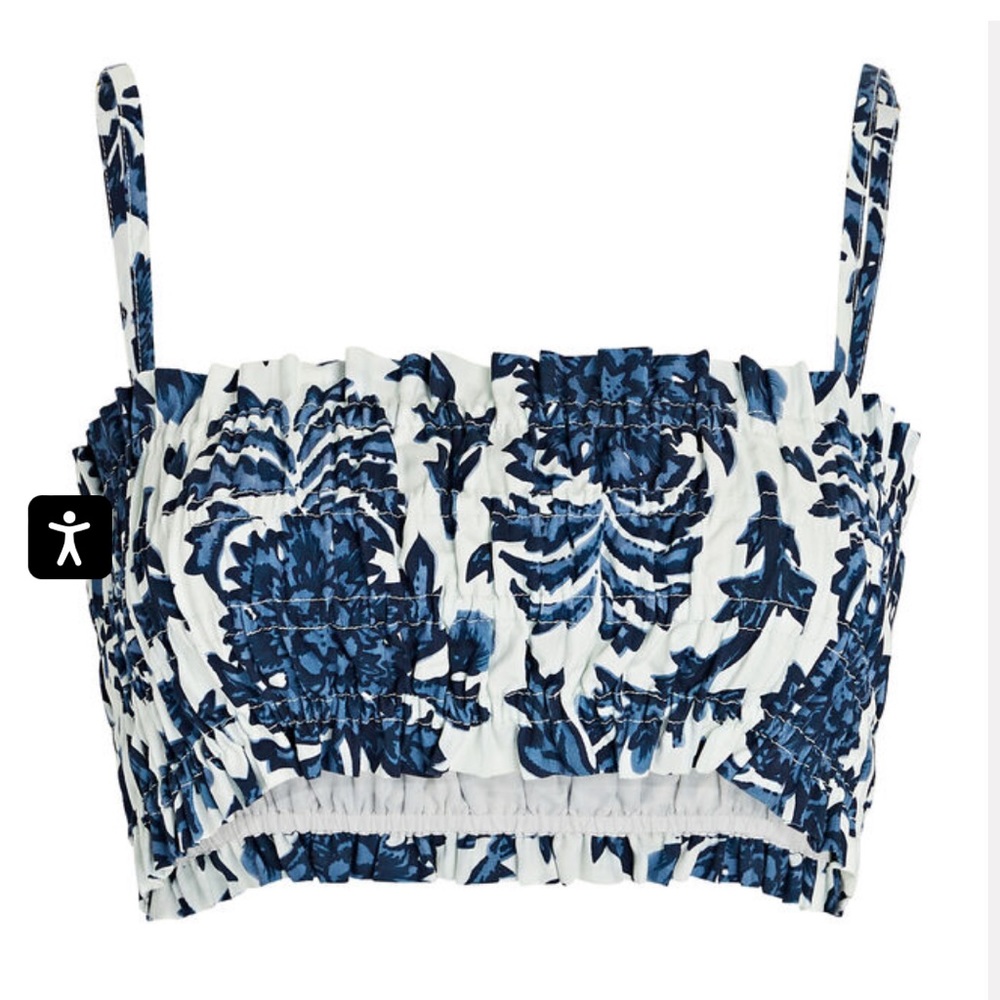 Shona Joy Blue and White Bralette